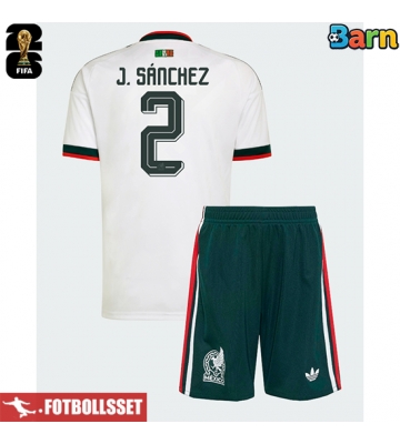 Mexiko Jorge Sanchez #2 Bortatröja Barn VM 2026 Kortärmad (+ Korta byxor)